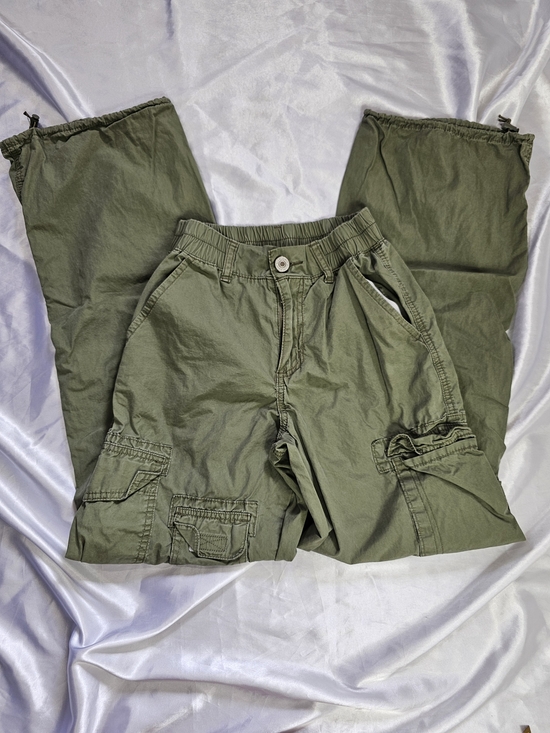 Pants - Y2K Olive Cargo Utility Pants